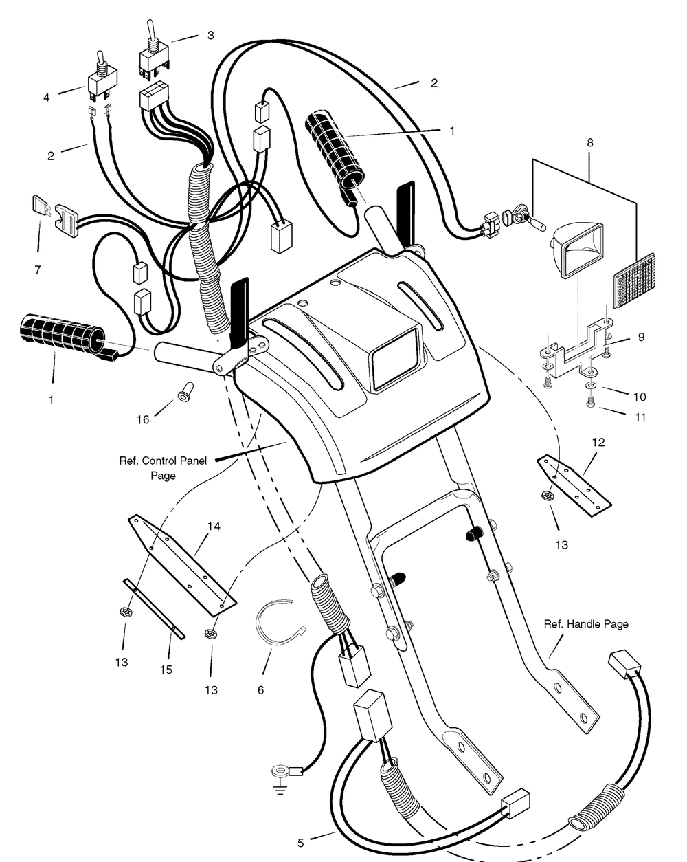 Wiring Diagram and Parts List for 1695369-6291570X54 2007 Briggs and Stratton Snow Blower